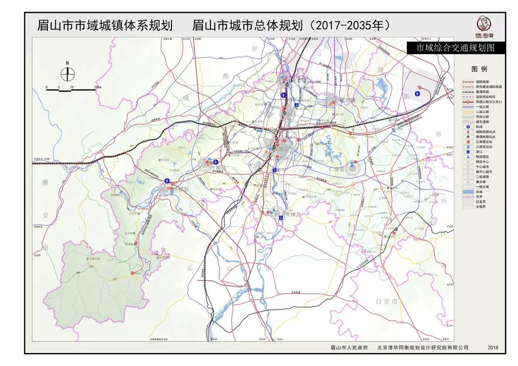 眉山城区轻轨路线 站点规划在这里,看看彭山在你家边上没?