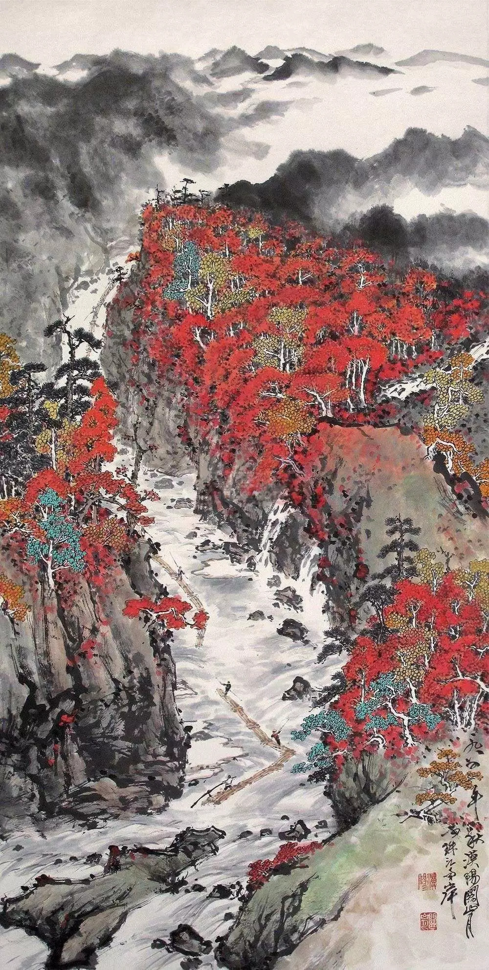 关山月是20世纪后半叶中国画坛上的主流画家之一,他的绘画艺术同中国