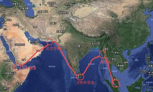 因为汉班托塔港的位置在印度洋,与印度隔海相望,同时也是世界上流量最