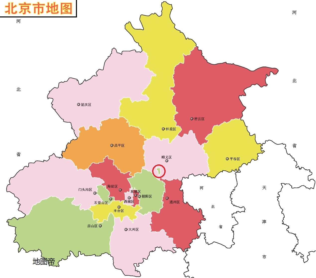 北京市朝阳区有块土地,为何在顺义区内?