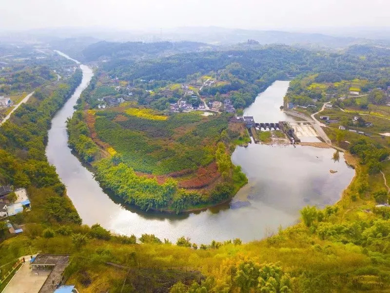 荣昌图集.翠荷伴香菲街道万灵古镇.荣昌全景.螺罐山.