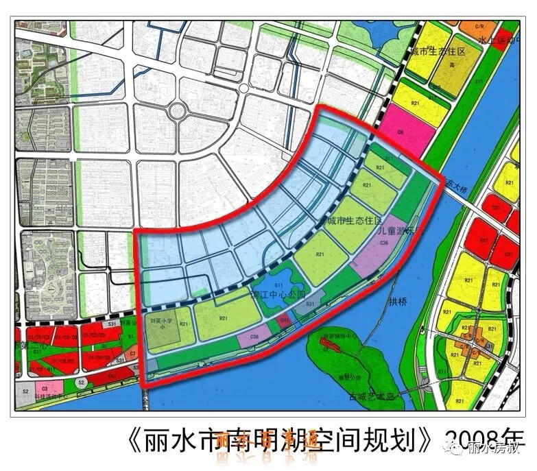 丽水官方将对这个区块进行规划修编,有新湖国际,紫金豪庭等高档小区