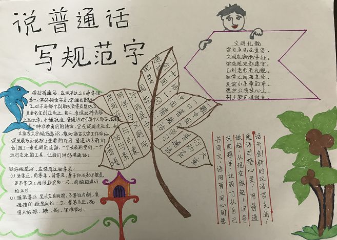 普通话和汉语言文字规范化活动总结