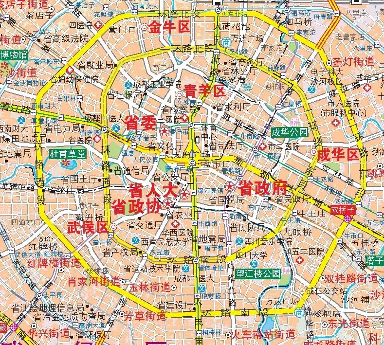 关注| 最新版《成都市六环地图》出炉啦!赶紧来qio一下