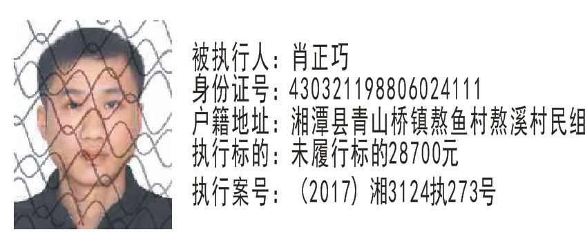 花垣县人民法院公布一批失信被执行人名单有你认识的吗