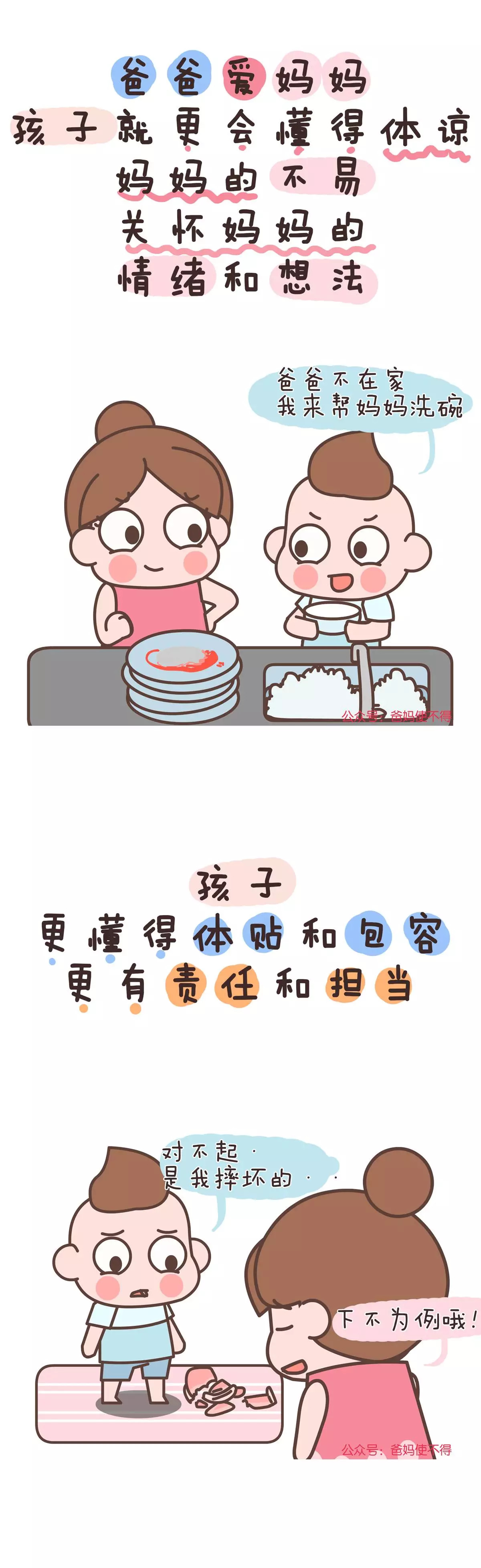 漫画| 爸爸爱妈妈,就是给孩子最大的幸福感