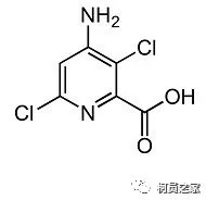 氯氨吡啶酸的结构式