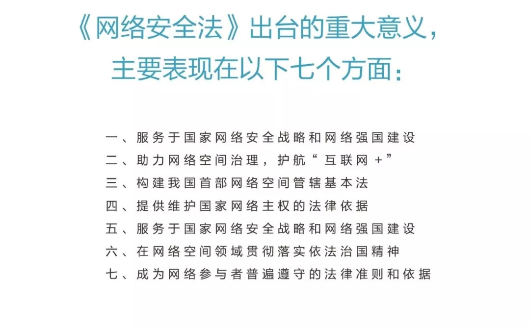 【网络安全宣传周】《网络安全法》六大亮点保护你我网络安全