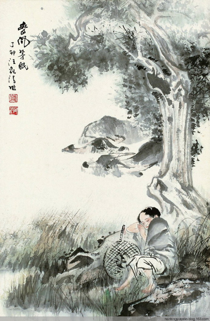 中国画家侯志民人物国画作品欣赏