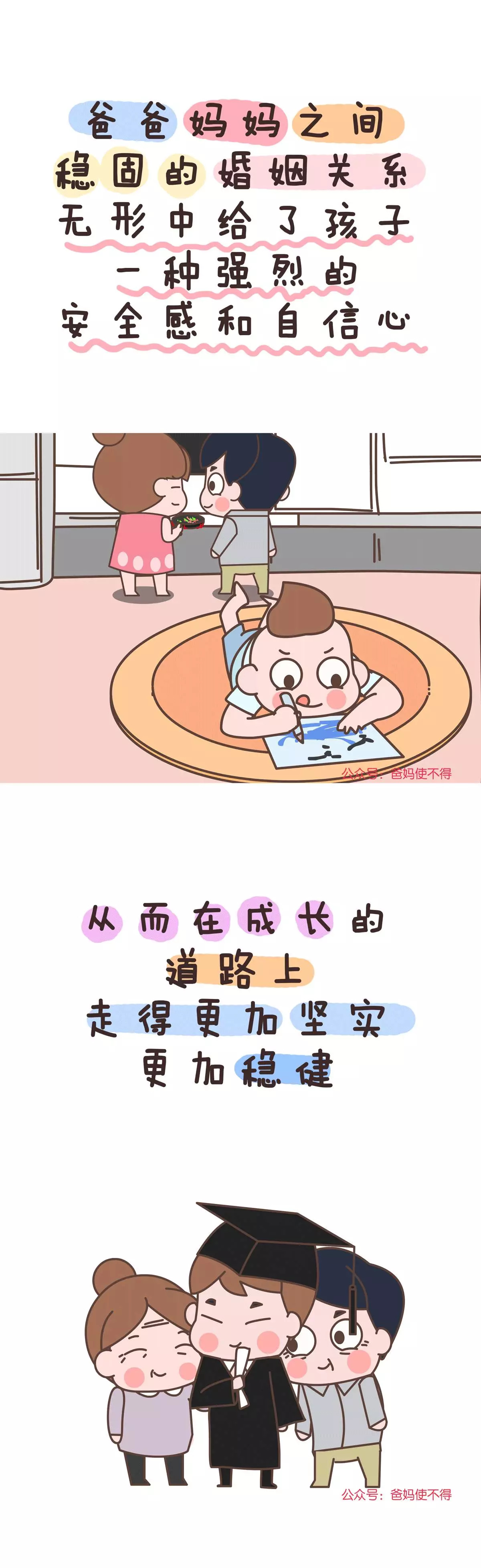 漫画| 爸爸爱妈妈,就是给孩子最大的幸福感