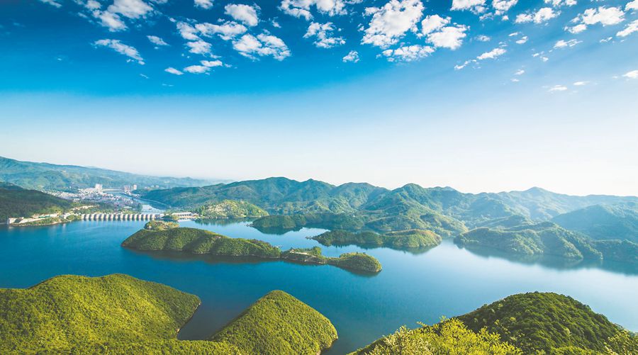 题图:梅山水库全景. (资料图片)