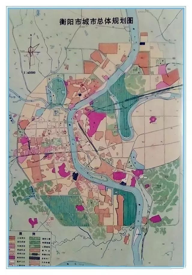 1990年的衡阳城区规划