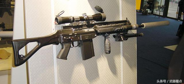 军事丨这是sig公司扩大口径而研制的762口径的精确步枪