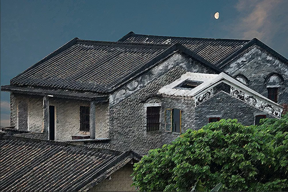 终于在广州这个百年古村里 美国副总统蒙代尔曾作客的一座青砖老房子