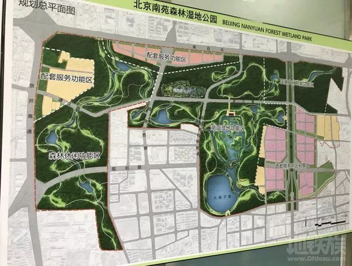 北京南苑森林湿地公园规划图