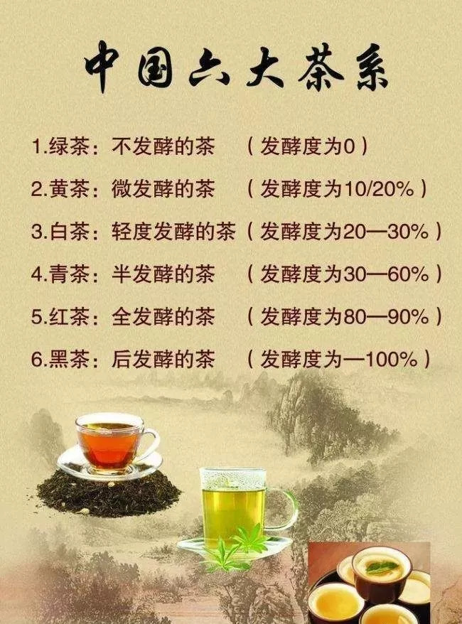 中国六大茶系的分类，看看你适合喝什么茶？_绿茶
