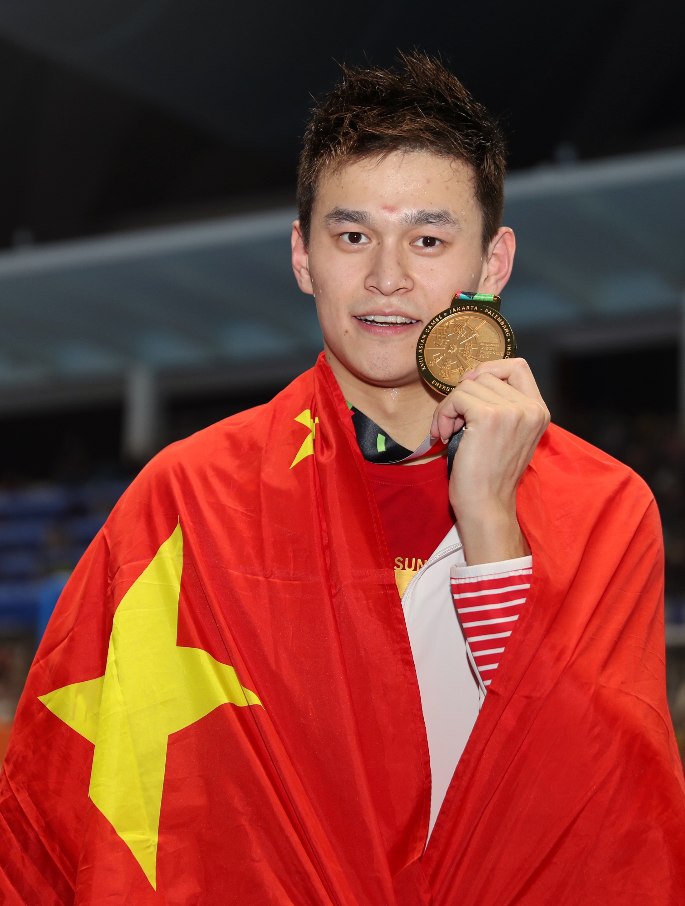 奥运冠军孙杨200米自由泳比赛图片桌面壁纸 -桌面天下（Desktx.com）