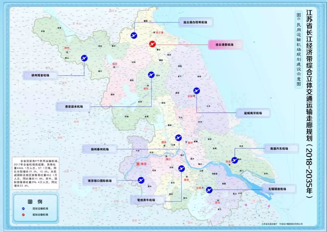 《江苏省长江经济带综合立体交通运输走廊规划(2018-2035)》民用运输