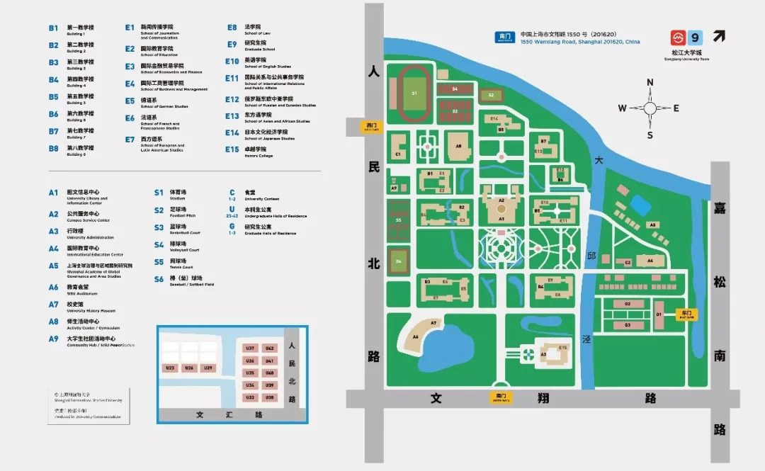 图鉴——上外地图大揭秘_松江大学城七