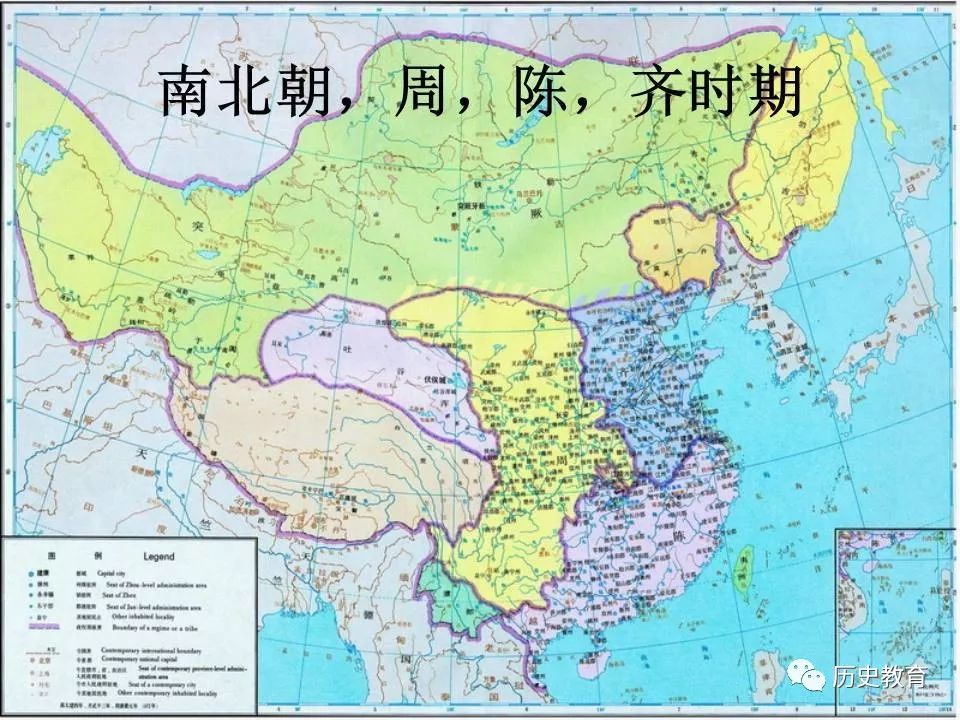 中国历史朝代疆域图