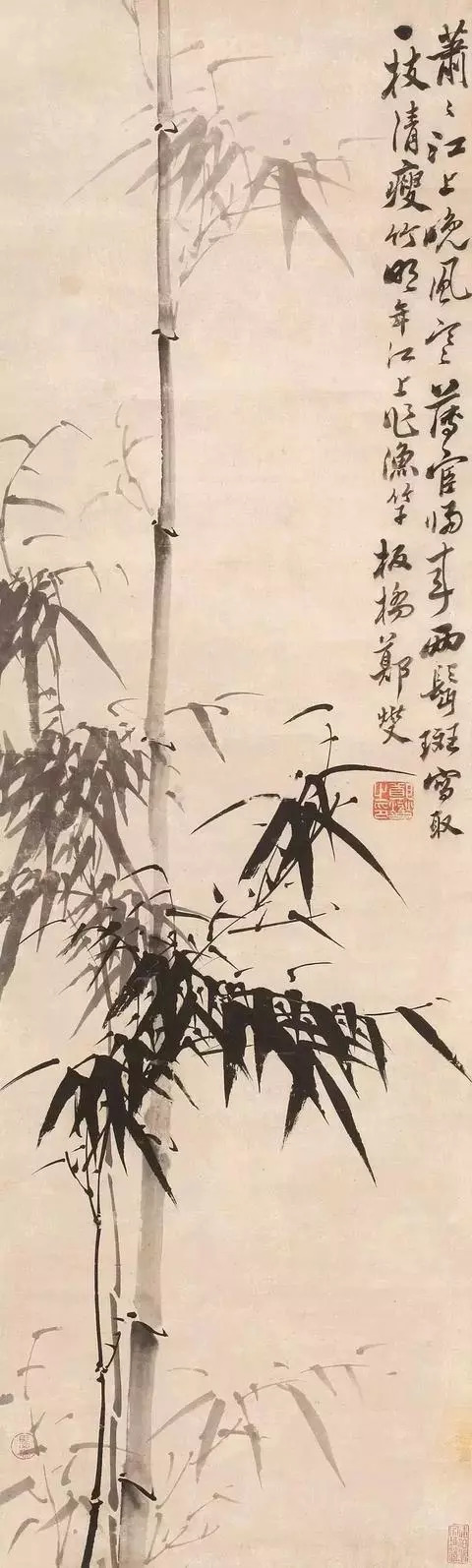 郑板桥的最经典"竹子"20幅_郑燮