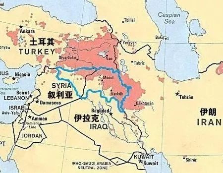 当下不论是土耳其境内的,还是伊拉克,伊朗,叙利亚境内的库尔德人,皆再图片