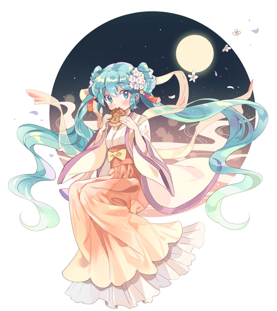 中秋节特辑初音未来中秋初音二次元萌图