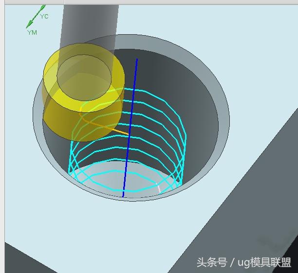 ug加工铣削内螺纹孔方法