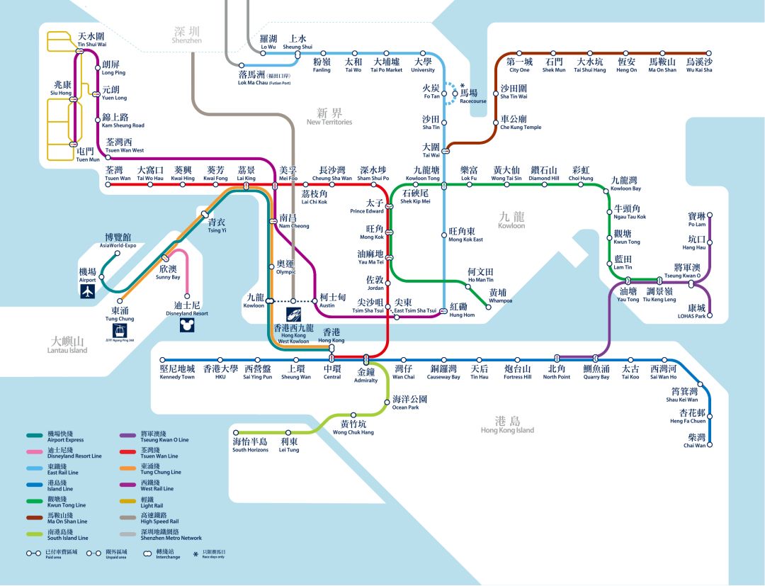 周边交通 最新港铁地图 单击之后可缩放 查看西九龙站附近交通 ▼