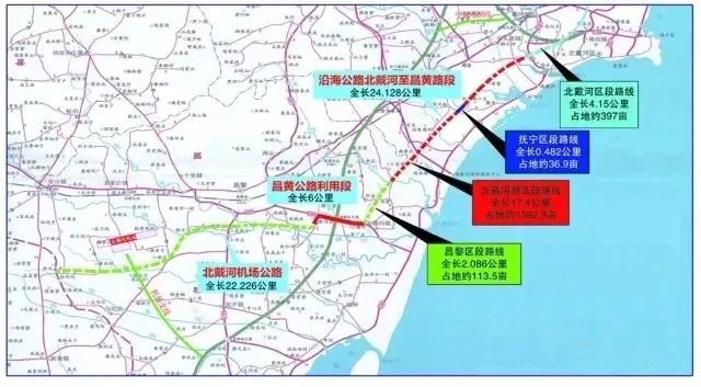 北戴河机场公路(省道s319) 工程建设项目征地告知书