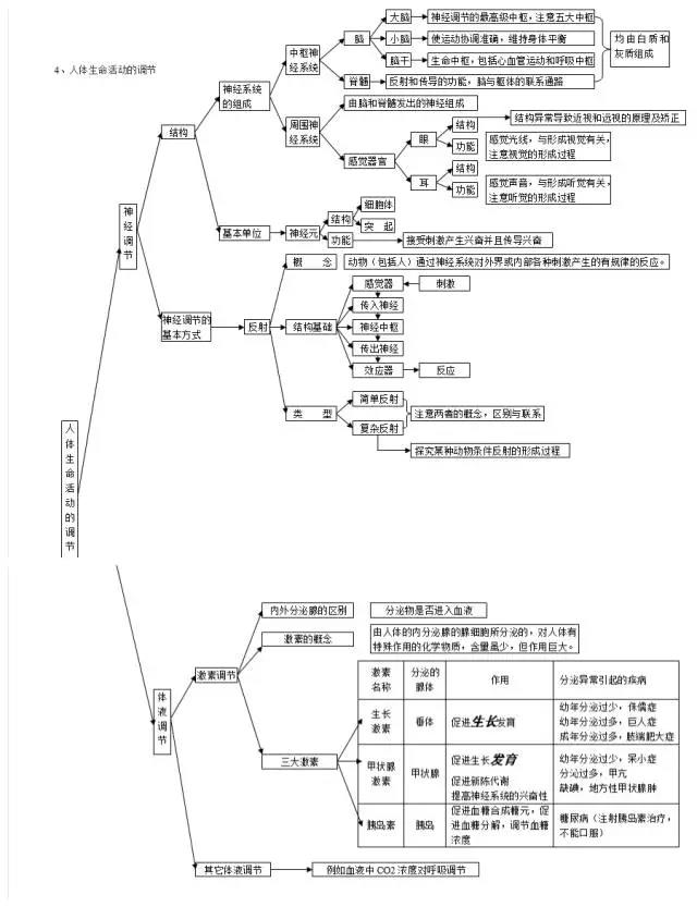 初中生物知识点全汇总,10个专题助你扫清三年知识盲点