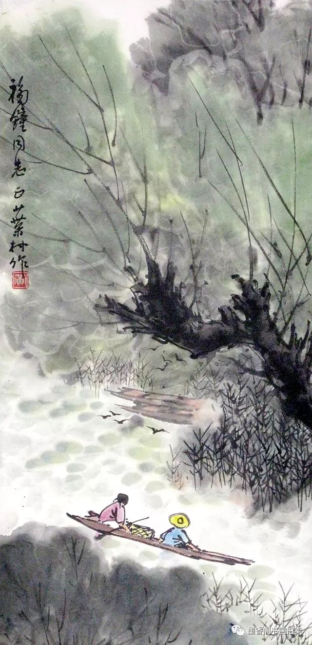 安徽芜湖梵高式画家黄叶村国画作品欣赏