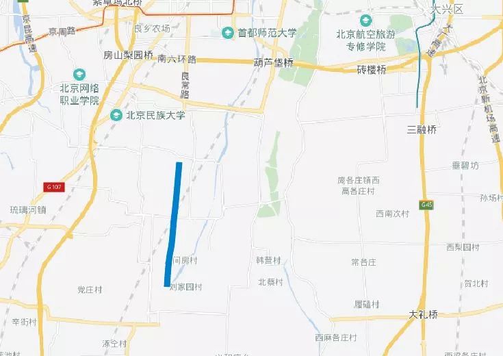 良常路南延新机场高速通久路榆树庄东路六圈路京良路东,西段城南这些