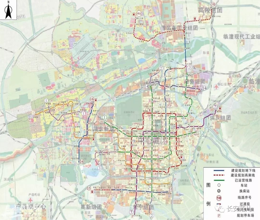 计算上正在审批的第三期地铁规划,至2025年西安将形成433公里的轨道