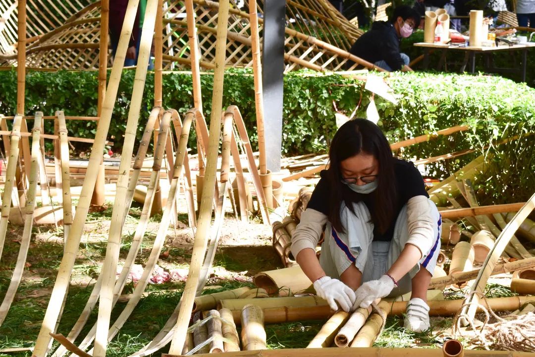 聚焦丨15个竹构花园绽放北林大校园北京林业大学举办首届国际花园建造