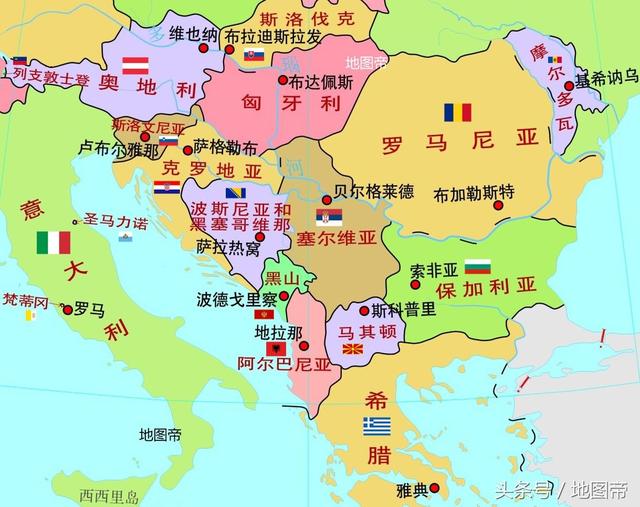 黑山为何跟跟日本宣战102年?地图帝图片
