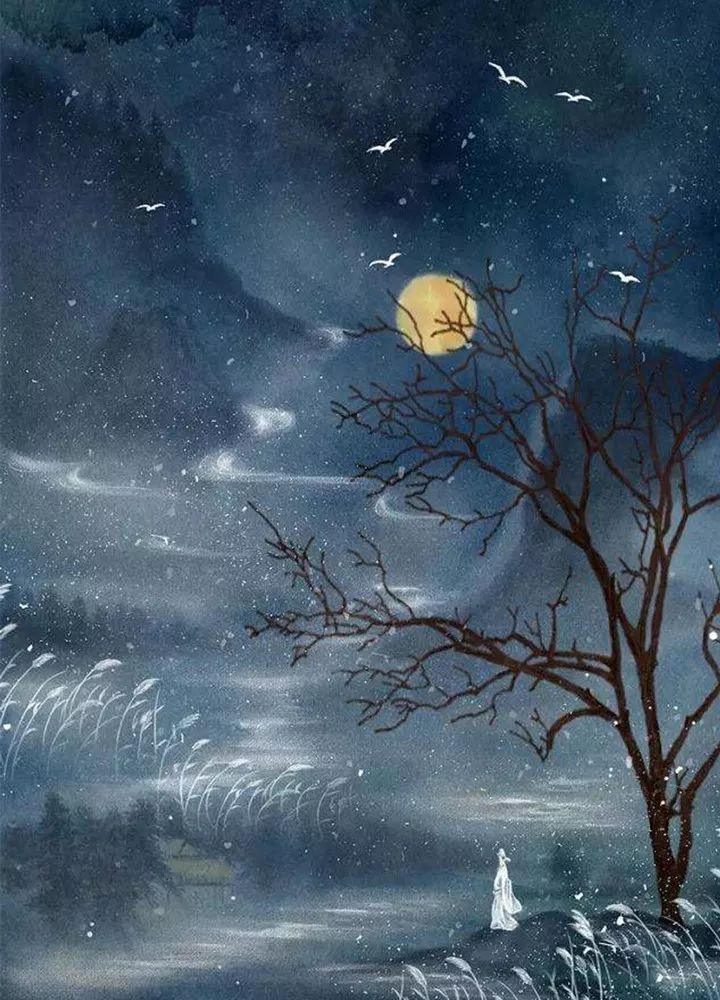 人们把赏月作为过中秋的定例,却也忘了去追寻,第一次在中秋抬头望月的
