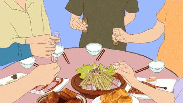 中秋节-- 有家人有大餐,加上ta就圆满了!