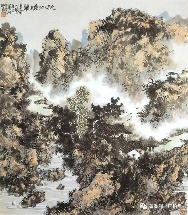 安徽芜湖梵高式画家黄叶村国画作品欣赏