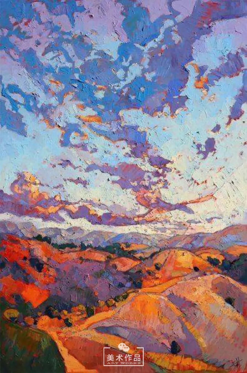 冷暖对比强烈_画色彩就要这么大胆——erin hanson