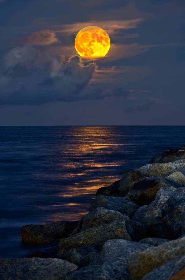 海上升明月,天涯共此时