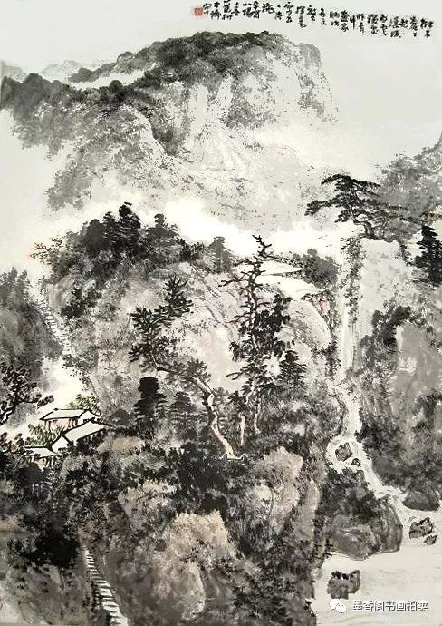 安徽芜湖梵高式画家黄叶村国画作品欣赏