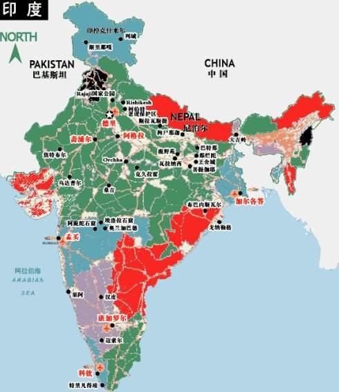 中国的陆上邻国&穆斯林人口最多的两国,都是我国邻国,一个