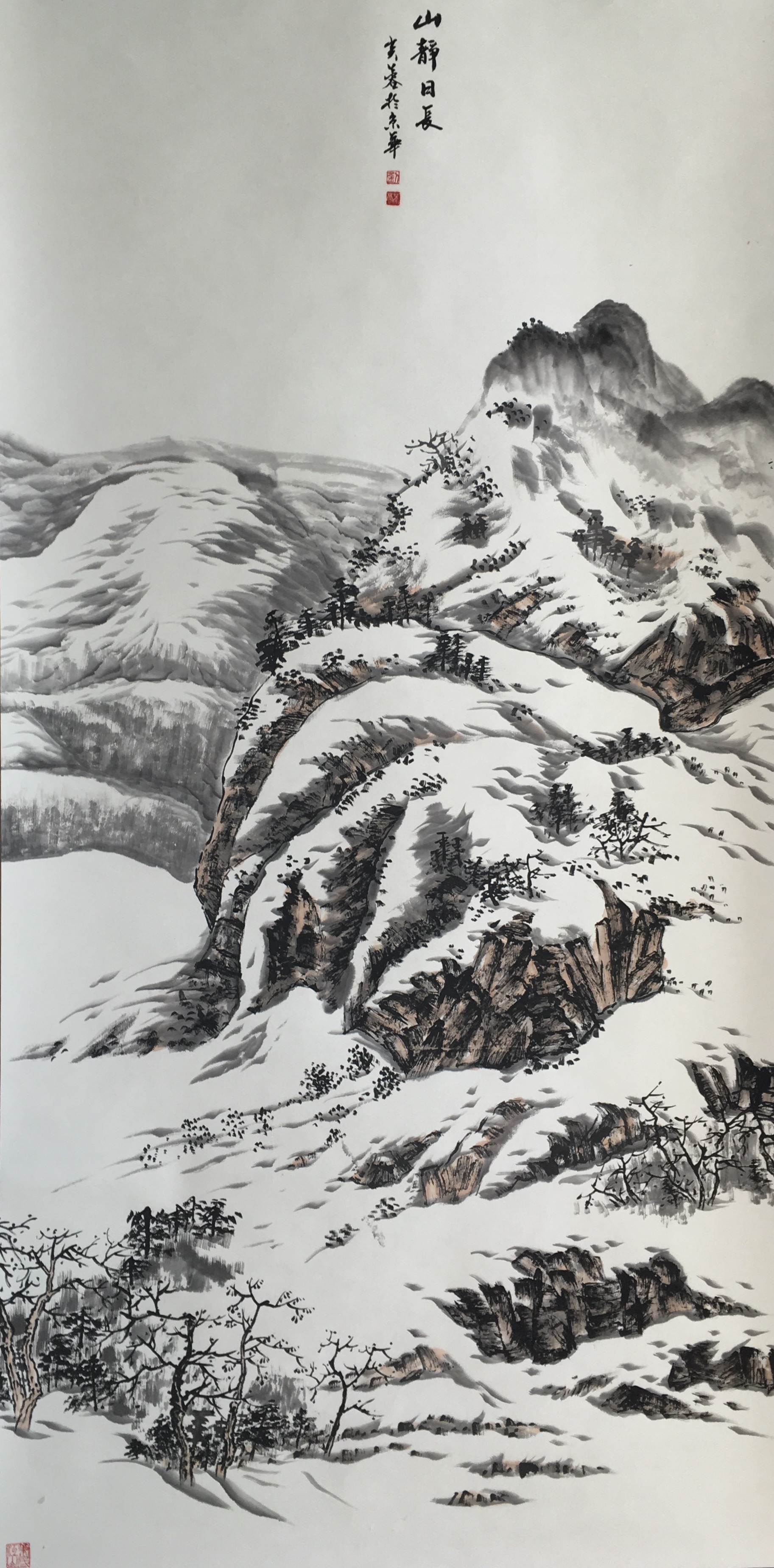 刘芙蓉-秀美雪景画作品欣赏