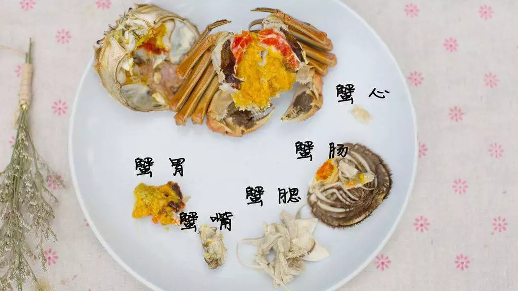 大闸蟹壳里的内容,也有不能吃的部分,均是大闸蟹的脏器,它们或很脏或