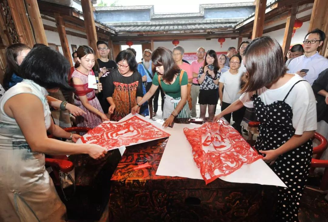 三节同庆柘荣剪纸首次开展三地联展活动