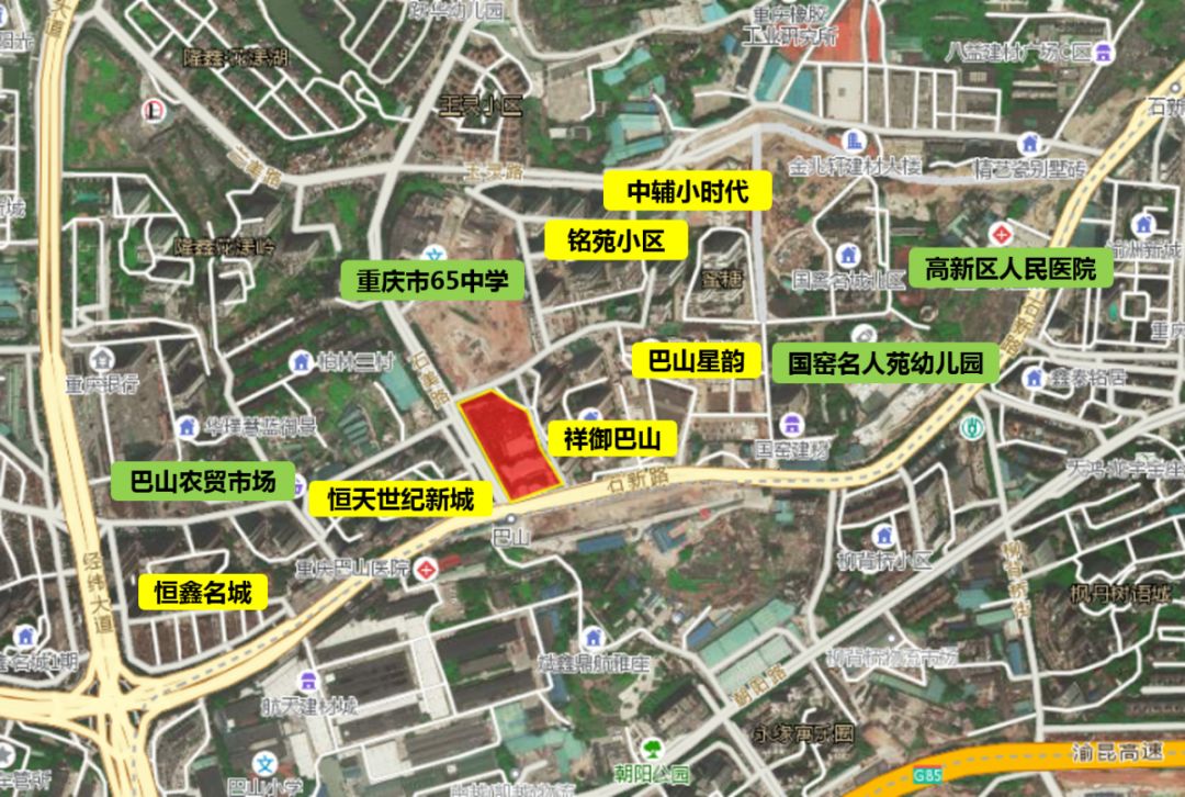 地块位置:九龙坡区大杨石组团g分区g13-8/03号宗地 用地性质:商业