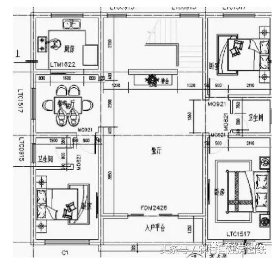 给父母建房没堂屋怎么行 3款带堂屋的农村别墅 第2款老人家最喜欢