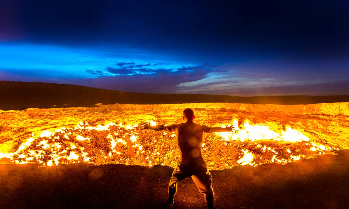 土庫曼斯坦「地獄之門」：這就是傳說中的火坑，你敢跳嗎 旅行 第1張