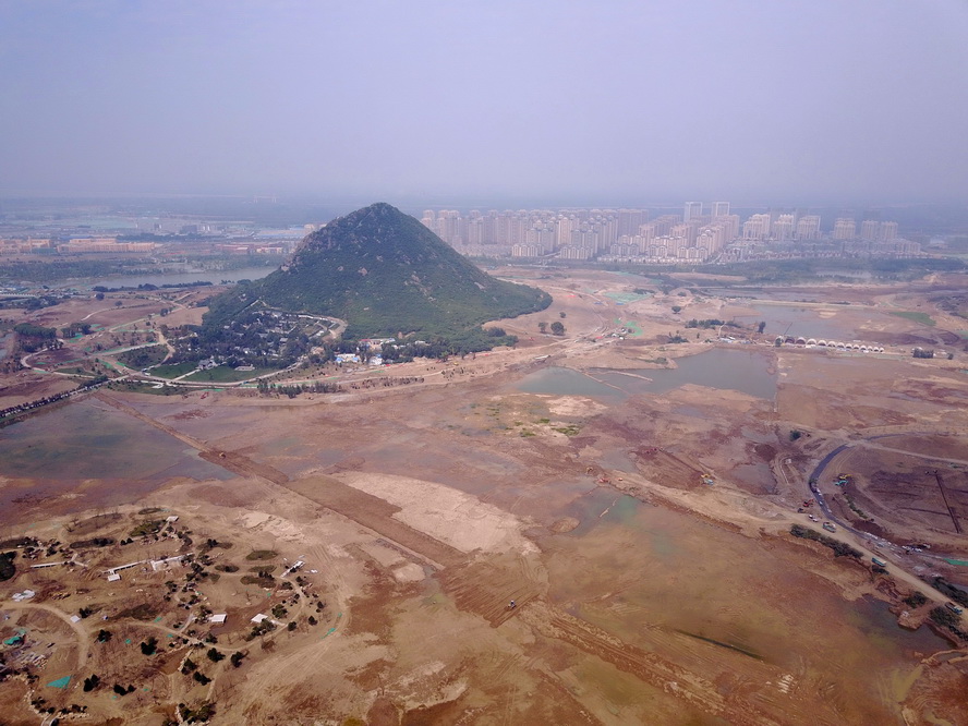 济南开挖上千亩华山湖 欲重现《鹊华秋色图》胜景